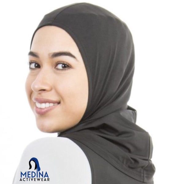 Sports Hijab (Black) by Medina Activewear