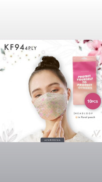 Printed KF94 Headloop Face Mask By Azuredzua