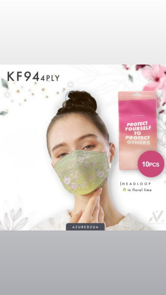 Printed KF94 Headloop Face Mask By Azuredzua